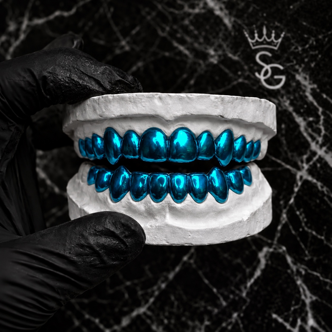 BLUE GRILLZ - Blue Chrome